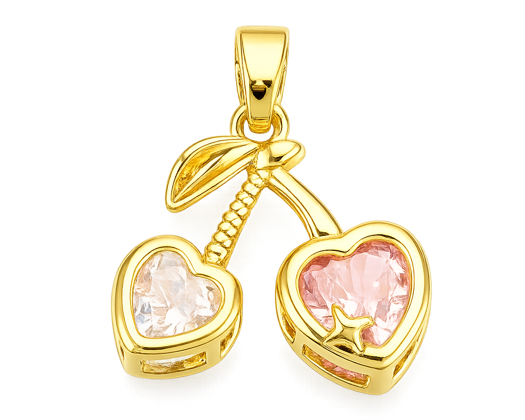 CZ Cherry Pendant