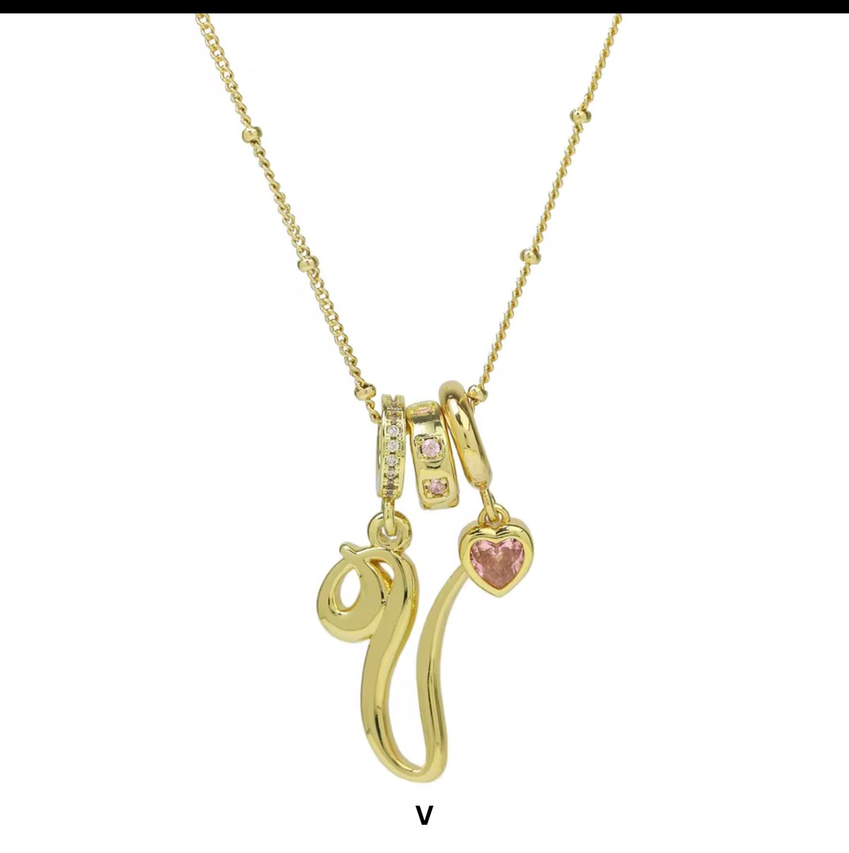 Amorette Initial Necklace