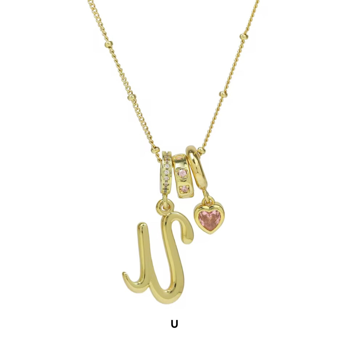 Amorette Initial Necklace