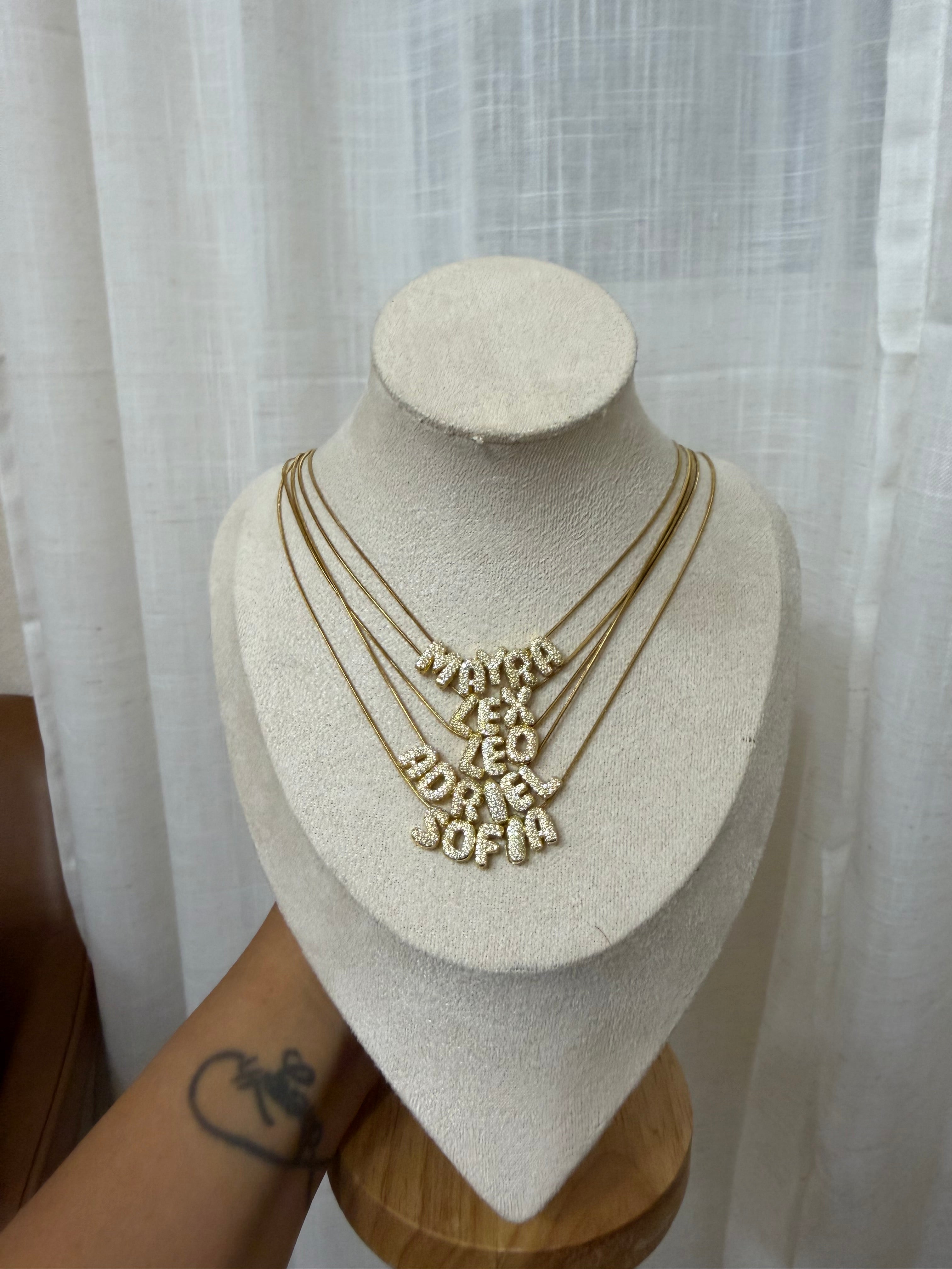 Bubble Letter Necklace