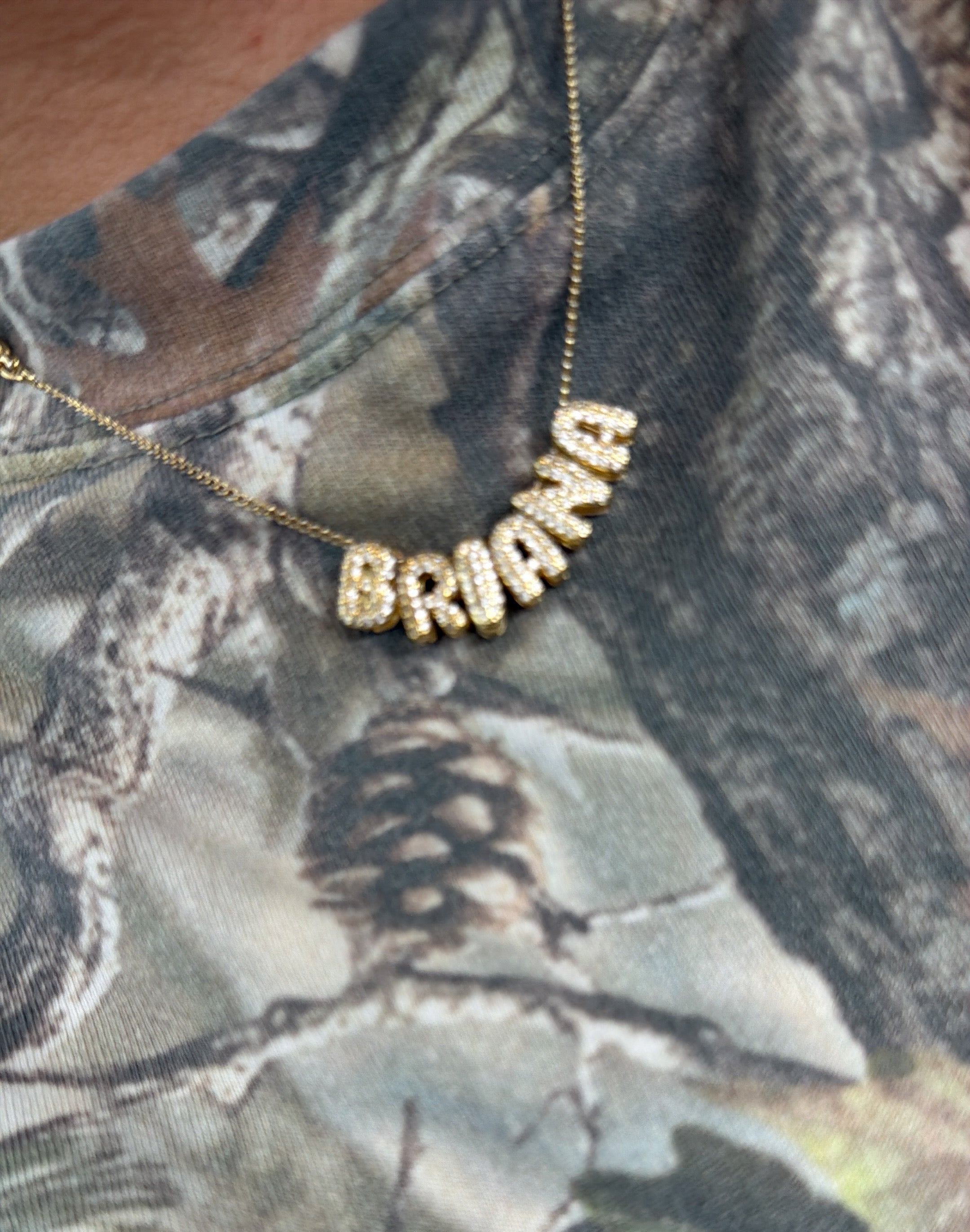Bubble Letter Necklace
