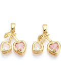 CZ Cherry Pendant