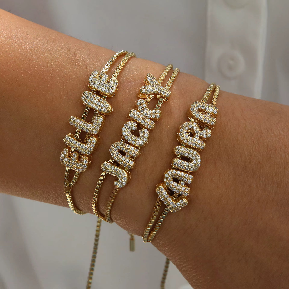 Bubble Name Bracelet PREORDER