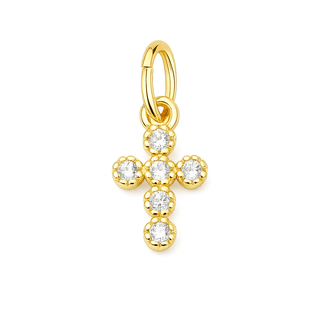 CZ Dainty Cross