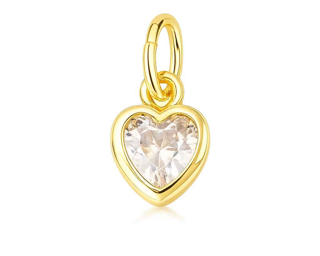 CZ Heart Charm