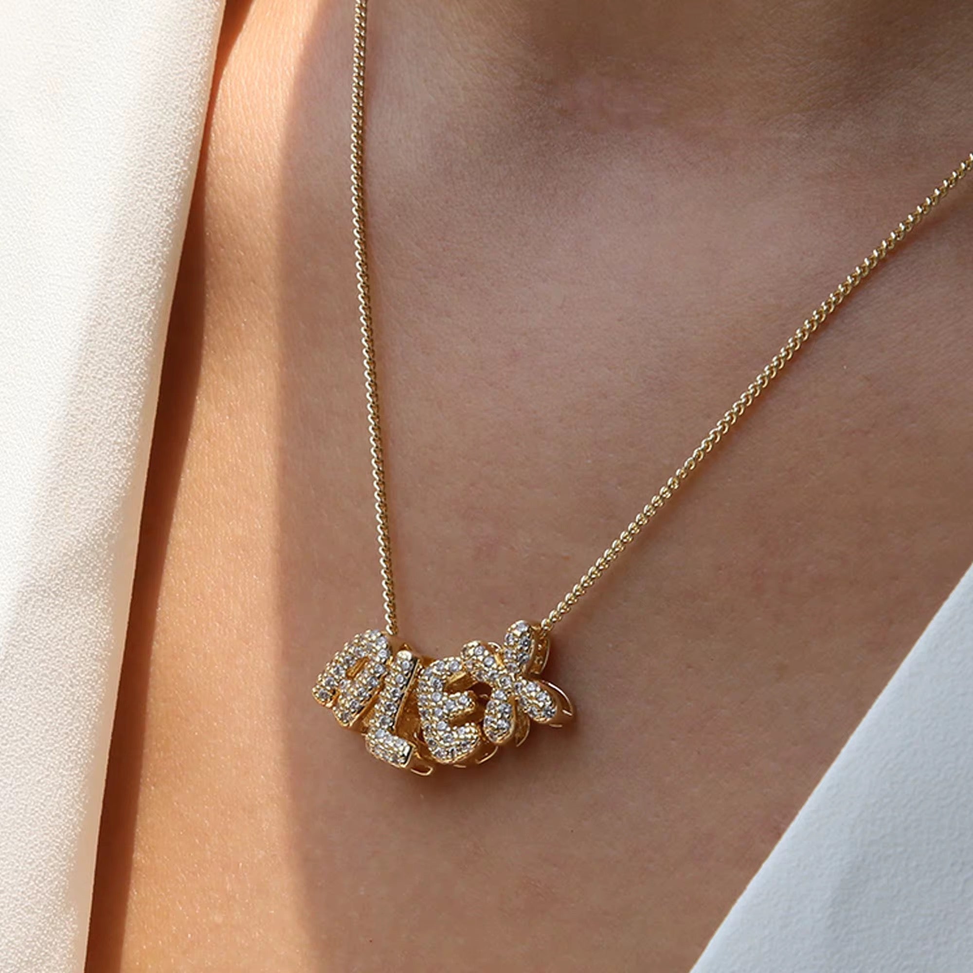 Bubble Letter Necklace