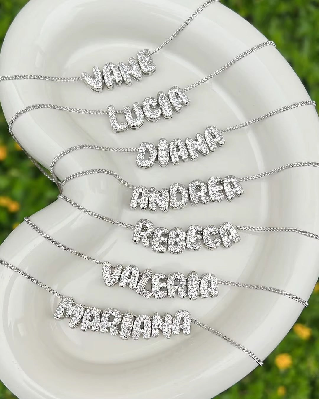 Bubble Letter Necklace